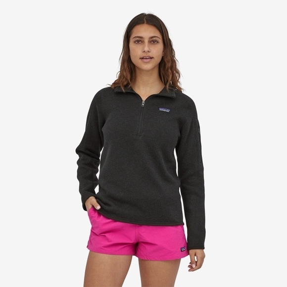 NEW Patagonia Better Sweater 1/4 Zip Pullover Fleece Black - Picture 1 of 11